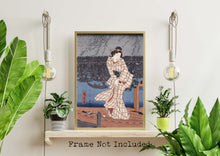Load image into Gallery viewer, Hiroshige Print - Japanese Art - Evening on the Sumida river