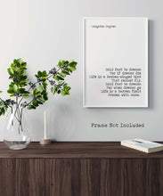 Load image into Gallery viewer, Langston Hughes Poem Print - Dreams Poem - Hold Fast To Dreams UNFRAMED