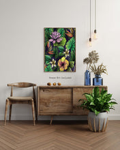 Load image into Gallery viewer, Vibrant Tropical plant Wall Art - Unframed Print - Plant Room Wall Decor