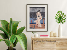Load image into Gallery viewer, Hiroshige Print - Japanese Art - Evening on the Sumida river
