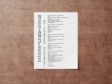 Load image into Gallery viewer, Charles Bukowski Poem - Regardless Wall art Print