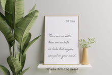 Load image into Gallery viewer, Otto Frank Quote Print - Diary Of Anne Frank Quote - Unframed Poster