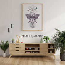 Load image into Gallery viewer, Sacred Geometry Wall Art - Celestial Moth - Luna Moth