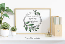 Load image into Gallery viewer, Tell me what is it you plan to do with your one wild and precious life? Poetry Wall Art