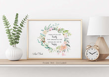 Load image into Gallery viewer, Anne Frank Quote Print - Think of all the beauty - Unframed Poster