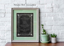 Load image into Gallery viewer, Why do I love You, Sir? Emily Dickinson Poem Poetry Wall decor - Physical Print Without Frame
