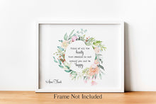 Load image into Gallery viewer, Anne Frank Quote Print - Think of all the beauty - Unframed Poster