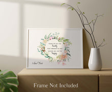 Load image into Gallery viewer, Anne Frank Quote Print - Think of all the beauty - Unframed Poster