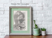 Load image into Gallery viewer, Hunter S Thompson - Life should not be a journey to the grave ... "Wow! What a Ride!” - literary print wall art - UNFRAMED