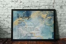 Load image into Gallery viewer, Kintsugi Horizontal Print - Kintsukuroi Definition Poster - Japandi Wall Art UNFRAMED
