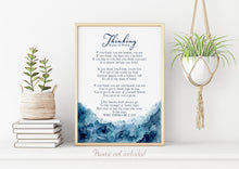 Load image into Gallery viewer, Thinking Poem Print by Walter D. Wintle - Inspirational Poetry Poster Print
