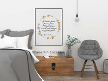 Load image into Gallery viewer, Alfred Lord Tennyson - If I had a flower for every time I thought of you... Love Quote Poster Print - Thinking of you gift