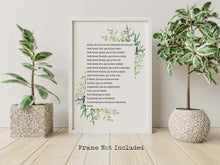 Load image into Gallery viewer, Portuguese Prayer For Peace - Prayer of Saint Francis - Lord, make me an instrument of your peace - Oração de São Francisco