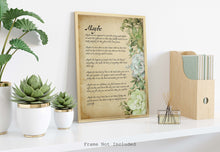 Load image into Gallery viewer, Maybe - Love Poem Print - Wedding Poem Reading - Vows poster print to match a succulent bouquet