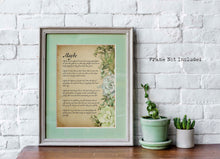 Load image into Gallery viewer, Maybe - Love Poem Print - Wedding Poem Reading - Vows poster print to match a succulent bouquet