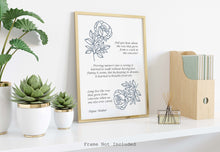 Load image into Gallery viewer, The Rose That Grew from Concrete Tupac Shakur Poem Print - Inspirational Poetry Poster Print - Physical Art Print Without Frame