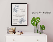 Load image into Gallery viewer, The Rose That Grew from Concrete Tupac Shakur Poem Print - Inspirational Poetry Poster Print - Physical Art Print Without Frame