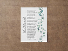 Load image into Gallery viewer, A Psalm of Life Poem - Henry Wadsworth Longfellow Poetry Poster Print