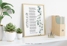 Load image into Gallery viewer, A Psalm of Life Poem - Henry Wadsworth Longfellow Poetry Poster Print