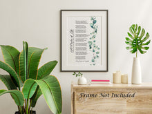 Load image into Gallery viewer, A Psalm of Life Poem - Henry Wadsworth Longfellow Poetry Poster Print
