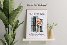 Load image into Gallery viewer, Louisa May Alcott Quote About Reading - She is too fond of books, and it has turned her brain - Physical Art Print Without Frame