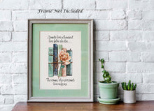 Load image into Gallery viewer, A Reader Lives a Thousand Lives Before She Dies Quote About Reading - Physical Art Print Without Frame - Reading Nook Decor