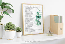 Load image into Gallery viewer, Children Learn What They Live - Dorothy Law Nolte - Wall Art Poster Print - New Parents Gift - Physical Print Without Frame