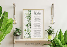 Load image into Gallery viewer, Children Learn What They Live Poem - Dorothy Law Nolte - Wall Art Poster Print - New Parents Gift - Framed And Unframed Options