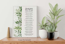 Load image into Gallery viewer, Children Learn What They Live Poem - Dorothy Law Nolte - Wall Art Poster Print - New Parents Gift - Framed And Unframed Options