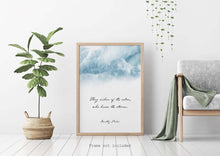 Load image into Gallery viewer, Dorothy Parker Poetry Quote - They sicken of the calm, who knew the storm - Physical Print Without Frame