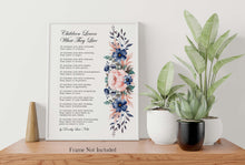 Load image into Gallery viewer, Children Learn What They Live Poem - Dorothy Law Nolte - Wall Art Poster Print - New Parents Gift - Physical Print Without Frame