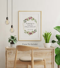 Load image into Gallery viewer, Rilke Quote - Let everything happen to you... No feeling is final Poem Art Poster Print - Physical Print Without Frame