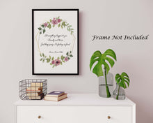 Load image into Gallery viewer, Rilke Quote - Let everything happen to you... No feeling is final Poem Art Poster Print - Physical Print Without Frame