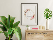 Load image into Gallery viewer, Never underestimate the power of a girl with a book - Ruth Bader Ginsburg Wall Art - RBG Print - Physical Art Print Without Frame