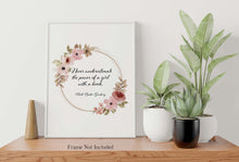 Load image into Gallery viewer, Never underestimate the power of a girl with a book - Ruth Bader Ginsburg Wall Art - RBG Print - Physical Art Print Without Frame