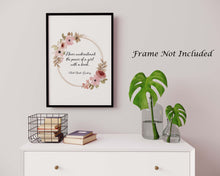 Load image into Gallery viewer, Never underestimate the power of a girl with a book - Ruth Bader Ginsburg Wall Art - RBG Print - Physical Art Print Without Frame