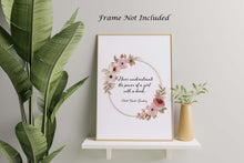 Load image into Gallery viewer, Never underestimate the power of a girl with a book - Ruth Bader Ginsburg Wall Art - RBG Print - Physical Art Print Without Frame