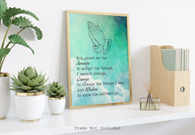 Load image into Gallery viewer, The Serenity Prayer Print - Reinhold Niebuhr - sobriety gift Alcoholics Anonymous twelve step recovery Physical Print Without Frame