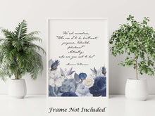 Load image into Gallery viewer, Feminist Art - Our Deepest Fear by Marianne Williamson "Who am I to be brilliant, gorgeous, talented, fabulous?" - Unframed