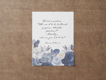 Load image into Gallery viewer, Feminist Art - Our Deepest Fear by Marianne Williamson "Who am I to be brilliant, gorgeous, talented, fabulous?" - Unframed