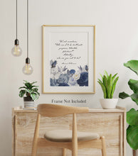 Load image into Gallery viewer, Feminist Art - Our Deepest Fear by Marianne Williamson "Who am I to be brilliant, gorgeous, talented, fabulous?" - Unframed