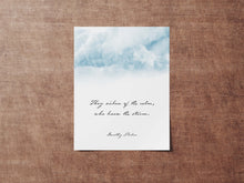 Load image into Gallery viewer, Dorothy Parker Poetry Quote - They sicken of the calm, who knew the storm - Physical Print Without Frame