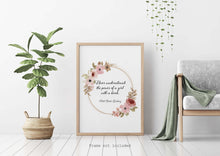 Load image into Gallery viewer, Never underestimate the power of a girl with a book - Ruth Bader Ginsburg Wall Art - RBG Print - Physical Art Print Without Frame