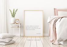 Load image into Gallery viewer, The Beach Movie Travel Poster - Book quote, Movie Quote - Never Refuse an Invitation - The Beach Movie Soundtrack - Alex Garland UNFRAMED