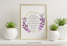Load image into Gallery viewer, Prayer Of Jabez - 1 Chronicles 4:10 prayer print - Scripture wall art - Christian wall art - Physical Print Without Frame