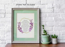 Load image into Gallery viewer, Prayer Of Jabez - 1 Chronicles 4:10 prayer print - Scripture wall art - Christian wall art - Physical Print Without Frame