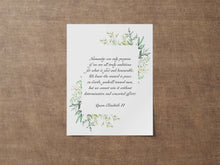 Load image into Gallery viewer, Queen Elizabeth II Quote - Humanity can only progress if we are all truly ambitious for what is good and honourable.