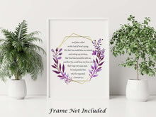 Load image into Gallery viewer, Prayer Of Jabez - 1 Chronicles 4:10 prayer print - Scripture wall art - Christian wall art - Physical Print Without Frame