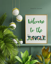 Load image into Gallery viewer, Welcome To The Jungle Printable Bedroom wall art - Jungle nursery wall art jungle theme print Digital Download