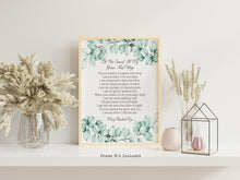 Load image into Gallery viewer, Do Not Stand At My Grave And Weep Memorial Poem By Mary Elizabeth Frye - Funeral, Grief and Bereavement Poem